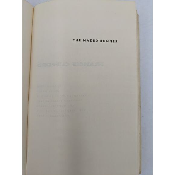 Naked Runner By Francis Clifford Vintage Spy Novel Mystery Early Edition 1966 - Picture 11 of 16